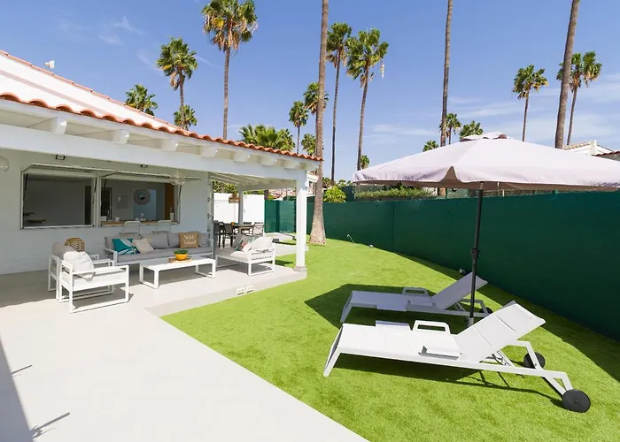 Aquarium Private Jacuzzi, 3 Bedrooms, Ac And Bikes * Maspalomas (Gran Canaria)