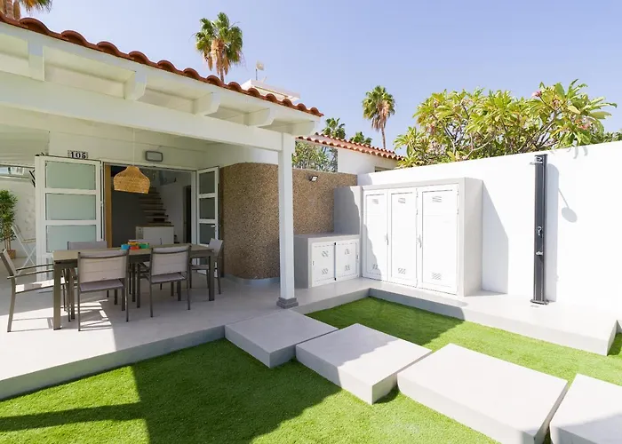 Aquarium Private Jacuzzi, 3 Bedrooms, Ac And Bikes Maspalomas (Gran Canaria)